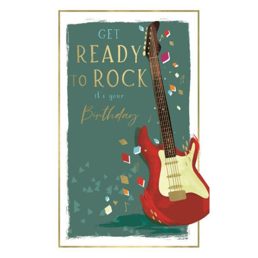 Picture of GET READY TO ROCK BIRTHDAY CARD